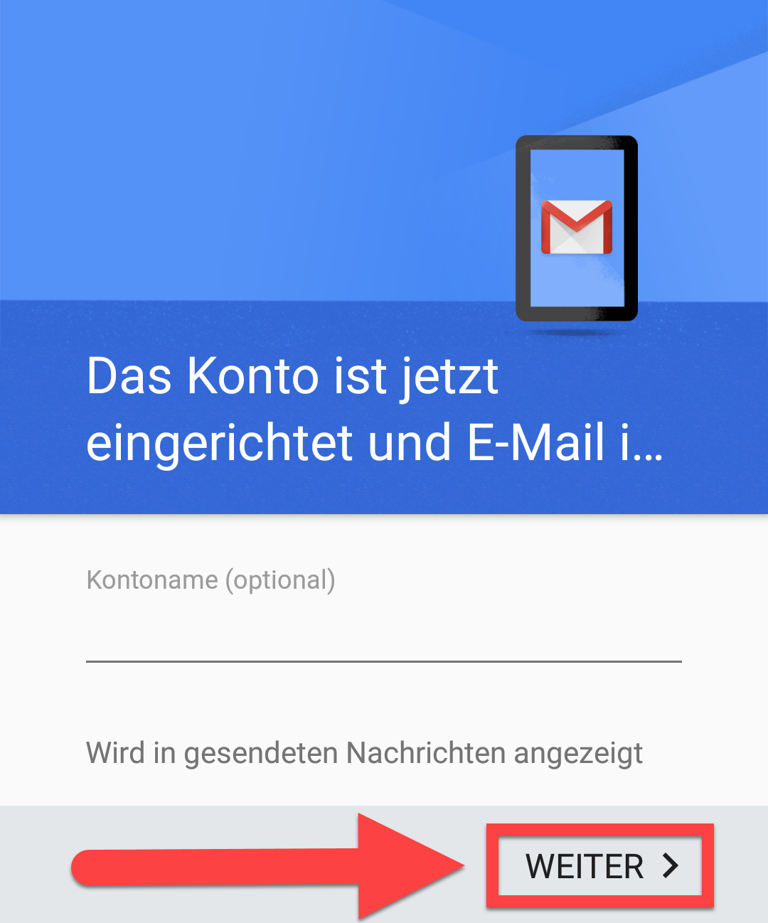 Mail auf Android 11