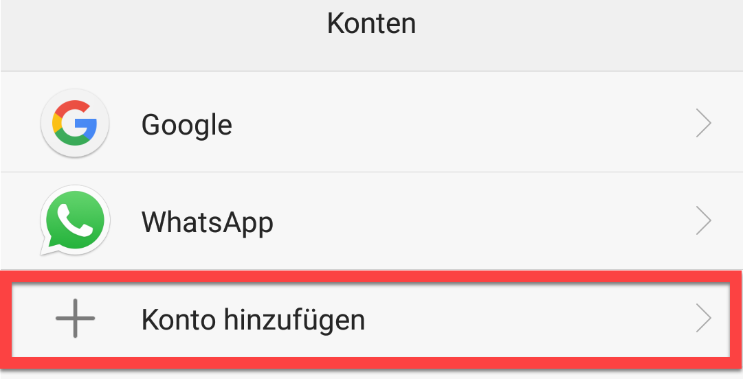 Mail auf Android 3