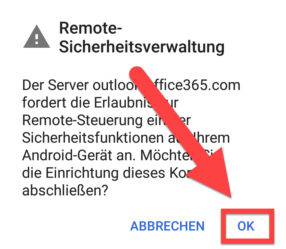 Mail auf Android 9