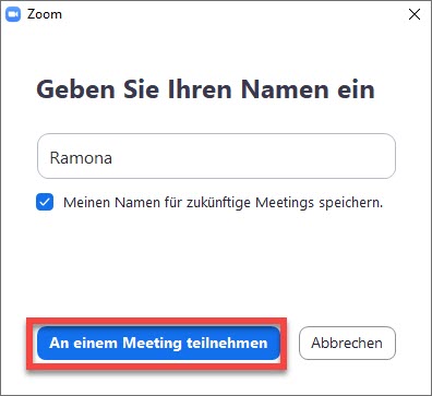 create zoom link from meeting id and password