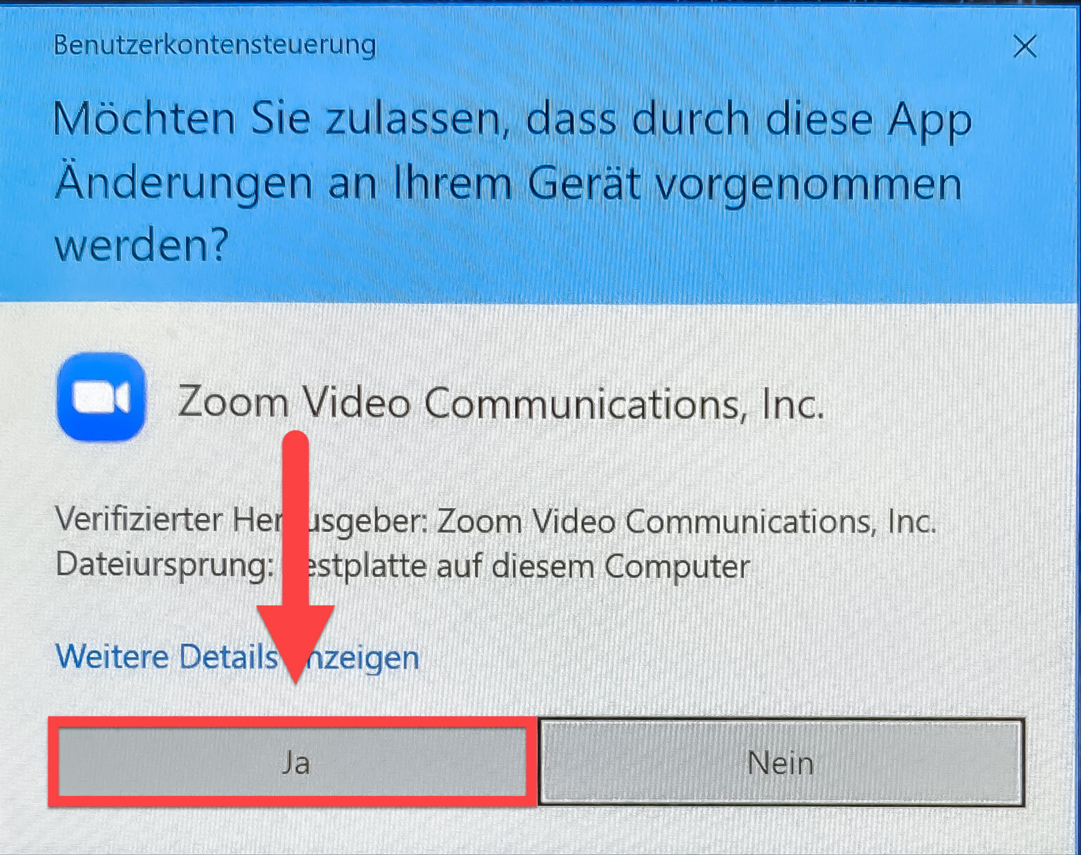 Mit einem Einladungslink an einem ZoomMeeting teilnehmen A Informatik Anleitung