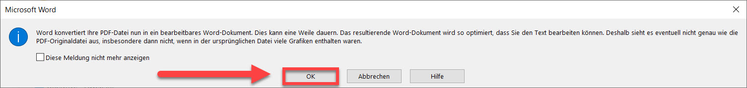 Ein Pdf In Eine Word Datei Umwandeln Aweb Informatik Anleitung