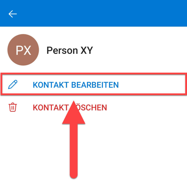 Outlook-App auf Android: Kontaktverwaltung – AWeb Informatik Anleitung